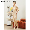 NEELLY纳俪商场同款时尚连体裤套装秋季设计感露肩上衣百搭阔腿裤N23044Q04552 商品缩略图2
