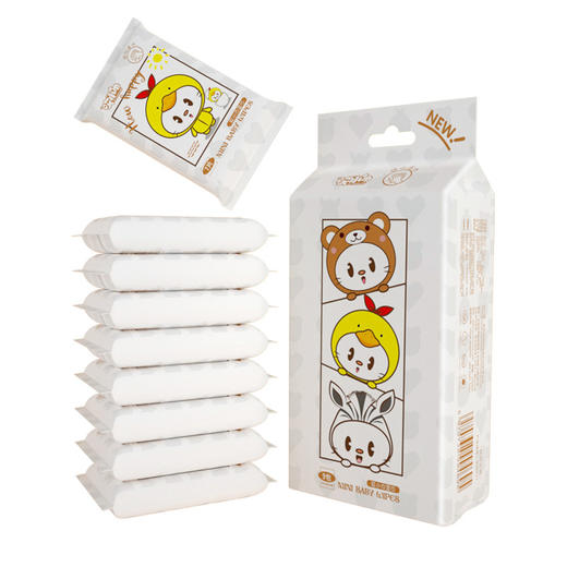 【27包，会移动的随身“水龙头”】超迷你湿巾提装便携小包手口湿巾抽取式学生清洁成人卫生湿巾纸巾 商品图4