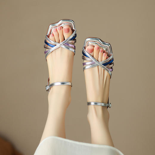 时尚个性，拼色夏新舒适拼色凉鞋ZYY-A427 商品图7