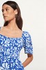 FAITHFULL THE BRAND - MARINELLI MINI DRESS-SIDRA FLORAL PRINT - BLUE - 女装 - 连身裙 - 蓝色印花 商品缩略图4