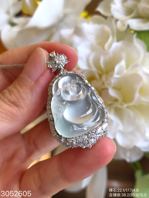 3052605，玻璃佛公吊坠  具体价格微信咨询 商品图3