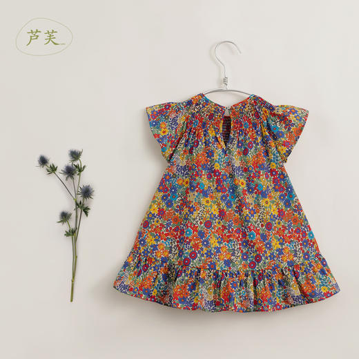 【马克珍妮 芦芙】夏装新款 女童盛夏花园纯棉连衣裙230032 商品图2