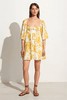 FAITHFULL THE BRAND - DALLIA MINI DRESS-CAGLIARI FLORAL PRINT - 女装 - 连身裙 - 黄色印花 商品缩略图0