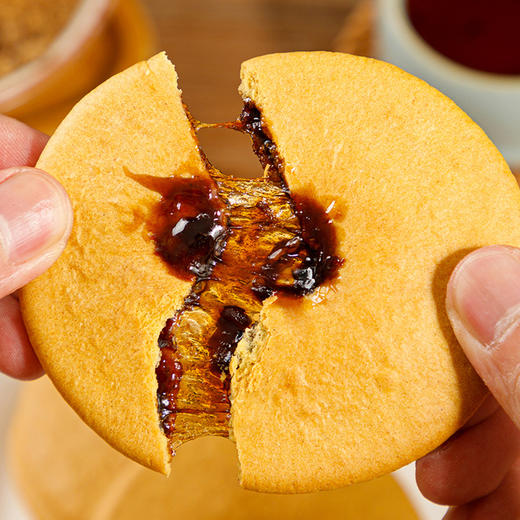【潮汕特产！红糖肚脐饼】微酥脆不甜腻，红薯香味浓郁，红糖焦糖微甜，酥香诱人，好吃不腻，怀旧早餐饼番薯酥脆小零食小吃健康 商品图0