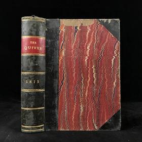 1875年 箭囊杂志 数百幅插图 真皮精装16开