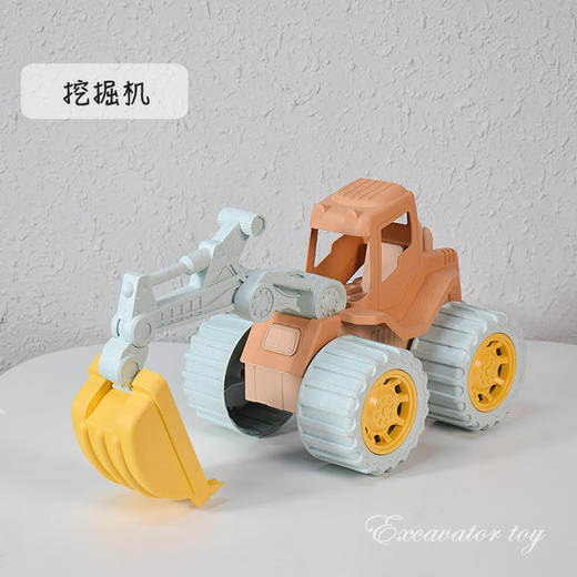 【夏日沙滩套装 玩法丰富】儿童推土车麦秆沙滩玩具工程车挖掘机小麦秸秆挖沙工具戏水沙滩铲 商品图10
