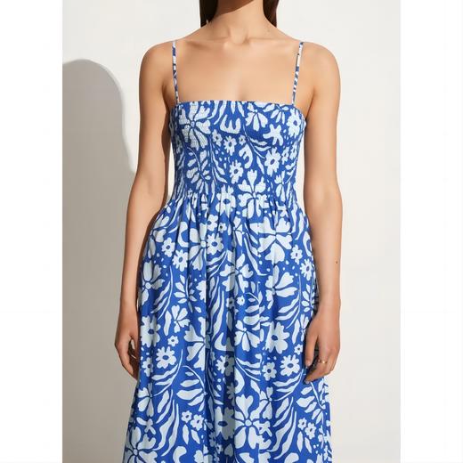 FAITHFULL THE BRAND - TERGU MAXI DRESS-SIDRA FLORAL PRINT - BLUE - 女装 - 连身裙 - 蓝色印花 商品图1