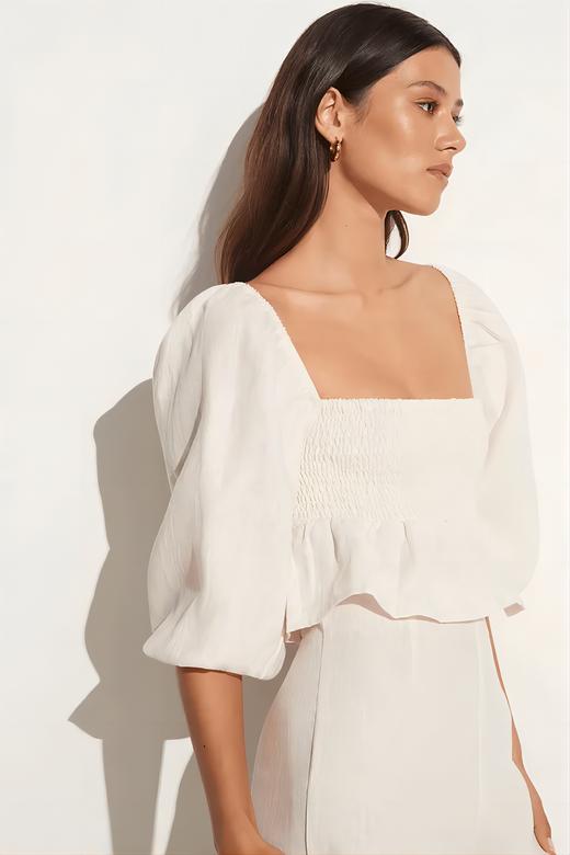 FAITHFULL THE BRAND - VIVICA TOP-EGGSHELL - 女装 - 上衣 - 蛋皮色 商品图1