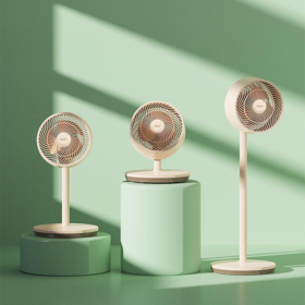 【团购展示】西佑 驱蚊香薰立式循环落地扇F6-奶咖