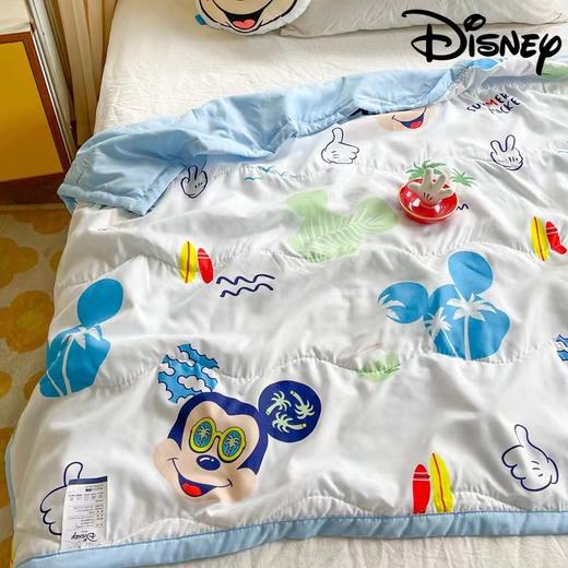 迪士尼正版授权【59元买一条送一条】 送手提袋1个 萌趣卡通图案 天然凉感竹棉水洗棉 儿童A类夏凉被 幼儿园yi菌大豆棉被子-SH 商品图2