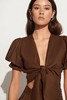 FAITHFULL THE BRAND - JAMAIS TOP-CHOCOLATE - 女装 - 上衣 - 巧克力色 商品缩略图3
