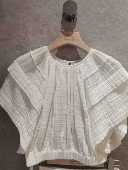 Anaak - Rishi Pintuck Mid Top - Soft White -  女装  - 上衣 - 白色 商品图0