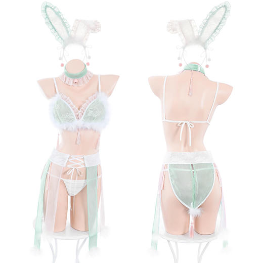 【情趣内衣】霏慕 古风流苏毛绒软萌仙兔装6737 商品图5