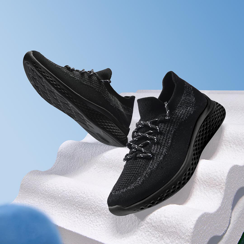 【会呼吸的运动鞋】良计FINE PLAN男女抗jun夜视休闲鞋 可机洗 一体式袜套鞋面