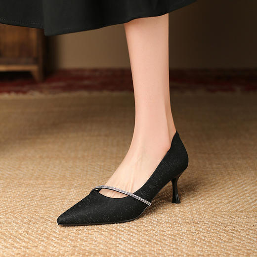 品质好货 | Safiya/索菲娅2023春夏新款尖头浅口通勤鞋豆豆鞋鞋子单鞋女鞋 商品图6