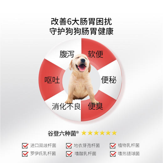 套餐【汪星人套餐】高钙片200片+狗狗羊奶粉200g+六种菌+犬用营养膏120g+肠胃宝5g*10袋 商品图6