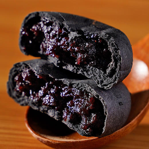 【以黑养黑！五黑桑葚紫米饼】控糖不控营养，绸缎般的绵润，精选原材料，不单独添加蔗糖早餐糕点心粗粮饱腹代餐零食品健康好吃好吃 商品图2