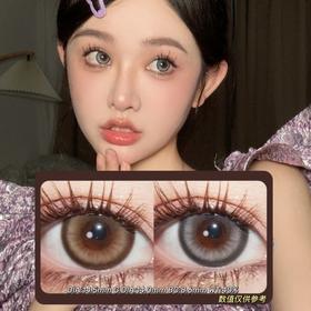 JELLIBO年抛·烟熏格瑞&蜜罐布朗·14.5mm(着色参考14.0mm) 0-800度(无525/575)·(建议佩戴6-8个月左右更换)
