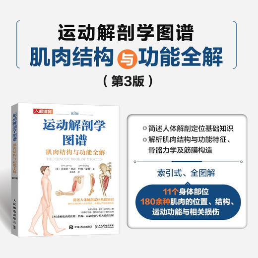 运动解剖学图谱 肌肉结构与功能全解第3版 克里斯·贾迈等 著 运动健身 商品图0
