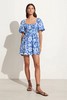 FAITHFULL THE BRAND - MARINELLI MINI DRESS-SIDRA FLORAL PRINT - BLUE - 女装 - 连身裙 - 蓝色印花 商品缩略图1