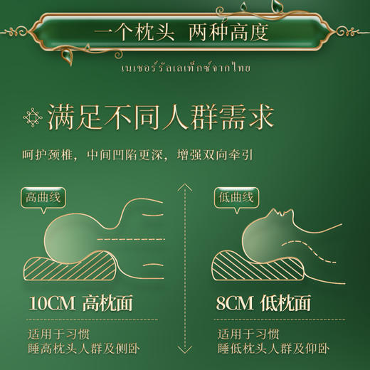 TAIHI泰嗨 泰象吉祥狼牙枕/波浪枕 商品图3