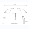 晴雨两用五折油画伞太阳伞 黑胶口袋伞【234-21】 商品缩略图11