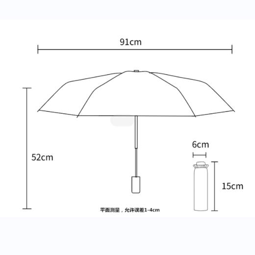 晴雨两用五折油画伞太阳伞 黑胶口袋伞【234-21】 商品图11