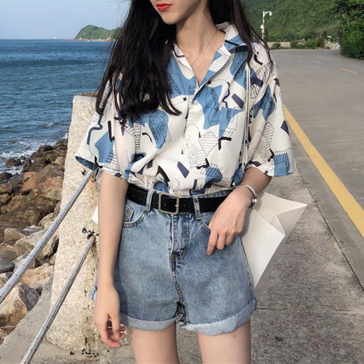 裁缝学苑AW36衬衫袖休闲衬衣V领1:1实物服装纸样剪裁图纸牛皮纸样 商品图7