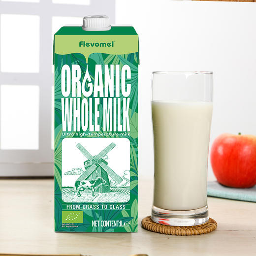 风车牧场 有机草饲全脂纯牛奶 进口牛奶整箱学生儿童营养老年人 商品图1
