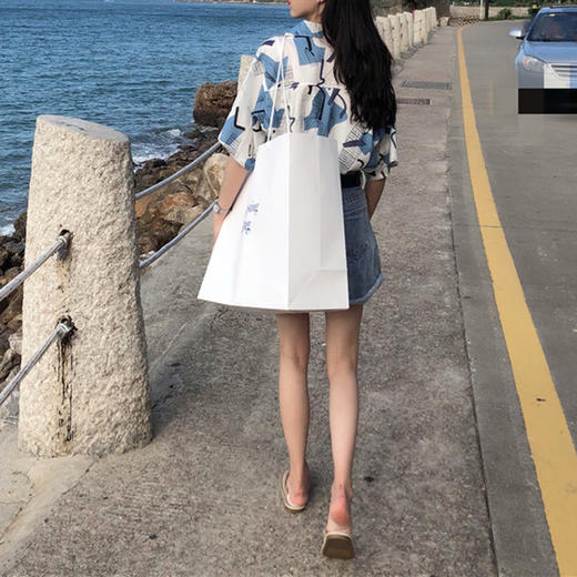 裁缝学苑AW36衬衫袖休闲衬衣V领1:1实物服装纸样剪裁图纸牛皮纸样 商品图8