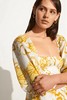 FAITHFULL THE BRAND - DALLIA MINI DRESS-CAGLIARI FLORAL PRINT - 女装 - 连身裙 - 黄色印花 商品缩略图4