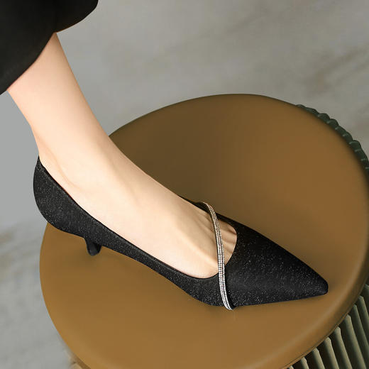 品质好货 | Safiya/索菲娅2023春夏新款尖头浅口通勤鞋豆豆鞋鞋子单鞋女鞋 商品图2