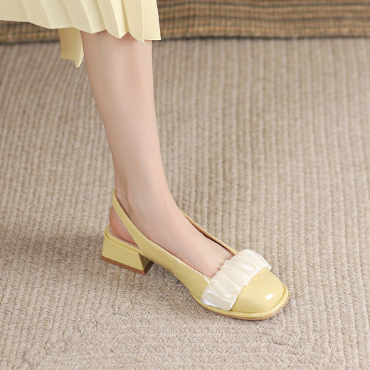 品质好货 | Safiya/索菲娅2023新款夏季女鞋羊剖层革一字扣凉鞋女鞋 商品图8