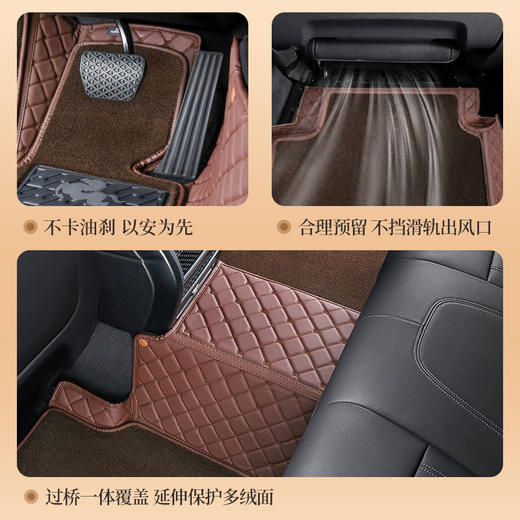 【老客户特惠】御马特斯拉model3y奥迪a46lq5宝马x35系迈速腾专用全包围速干毯汽车脚垫 商品图3