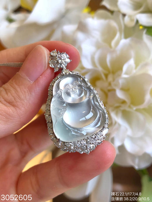 3052605，玻璃佛公吊坠  具体价格微信咨询 商品图0