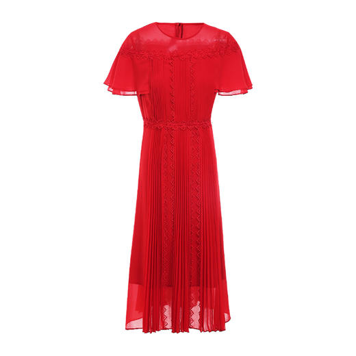 EITIE爱特爱夏季新款斗篷高腰优雅显瘦连衣裙7007763 商品图6