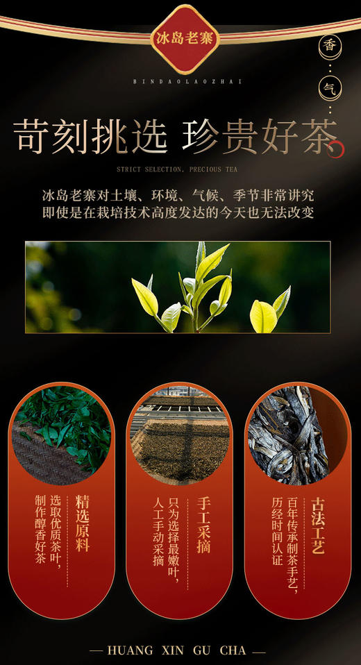 凰馨古茶2023年冰岛老寨357克生茶探春系列 古树普洱茶 商品图3