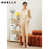 NEELLY纳俪商场同款时尚连体裤套装秋季设计感露肩上衣百搭阔腿裤N23044Q04552 商品缩略图0