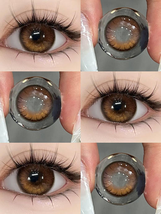 MONICA MOR 美瞳年抛 暗夜赤豆 标注直径14.5/实际直径14.2mm着色13.6mm 商品图6