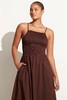 FAITHFULL THE BRAND - NOLIE MIDI DRESS-CHOCOLATE - 女装 - 连身裙 - 巧克力色 商品缩略图9