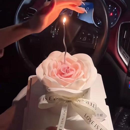 黑巢-经典玫瑰花生日蛋糕 商品图0