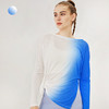 【买一赠一】2023luulu春夏新品欧美宽松扎染瑜伽服长袖上衣运动休闲罩衫T恤luulu健身服 商品缩略图1