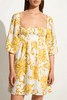 FAITHFULL THE BRAND - DALLIA MINI DRESS-CAGLIARI FLORAL PRINT - 女装 - 连身裙 - 黄色印花 商品缩略图1