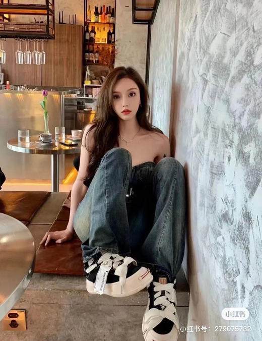 檀健次同款开口笑帆布鞋 商品图1