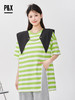 P&X设计师女装 针织短款T恤宽松短袖 823202880B 绿色 商品缩略图0