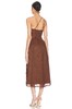 FAITHFULL THE BRAND - SOKO MIDI DRESS-CHOCOLATE - 女装 - 连身裙 - 巧克力色 商品缩略图2