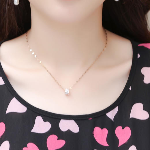 简约修身，夏款中长款印花时尚雪纺裙圆领短袖气质休闲连衣裙QYM-OMS-SLA318-L 商品图3