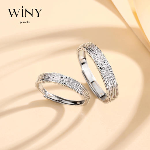 Winy999足银时光印记戒指送女友闺蜜节日生日礼物 商品图1