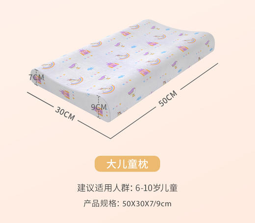TAIHI泰嗨 93%天然乳胶 3-12岁儿童枕  泰国原装进口 商品图5