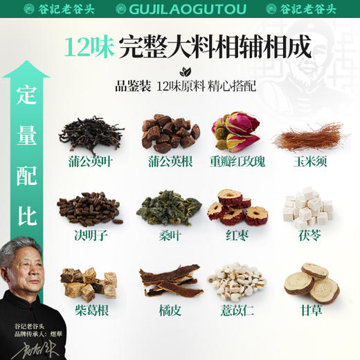 【谷记老谷头】蒲公英玫瑰甘草茶510g 商品图1